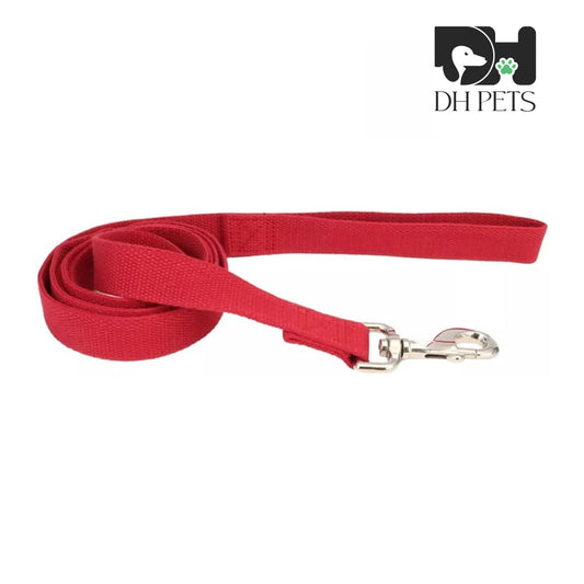 DH Pets - Dog Lead Cranberry Red - 6 feet x 5/8"W